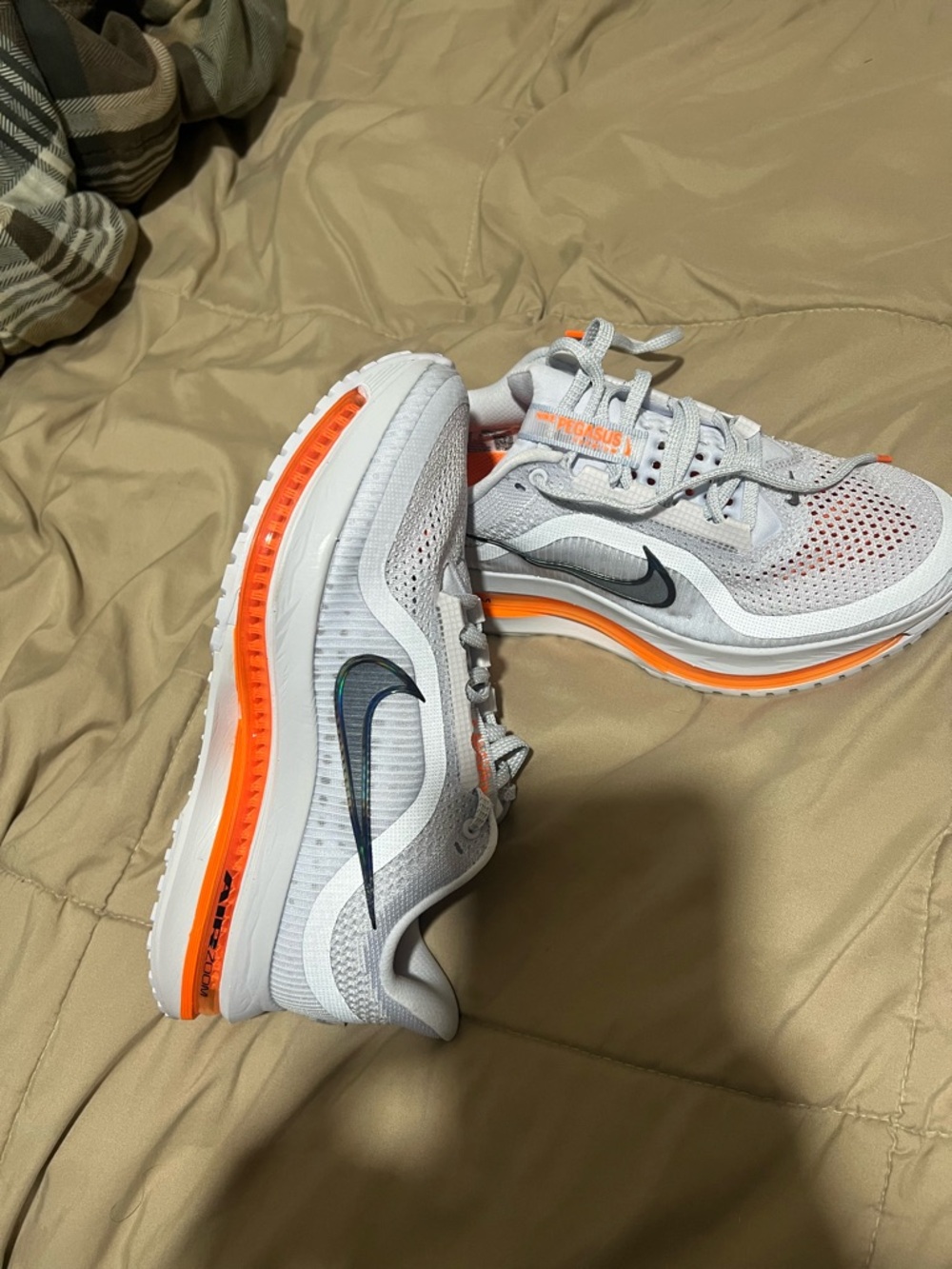 Nike White and Orange Nike Pegasus premium (always out of stock)